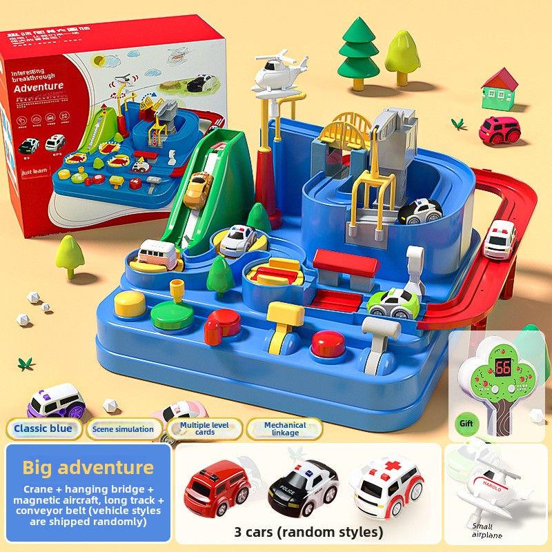 Educational Kids Rail Car Toy for 3-6 Years Old