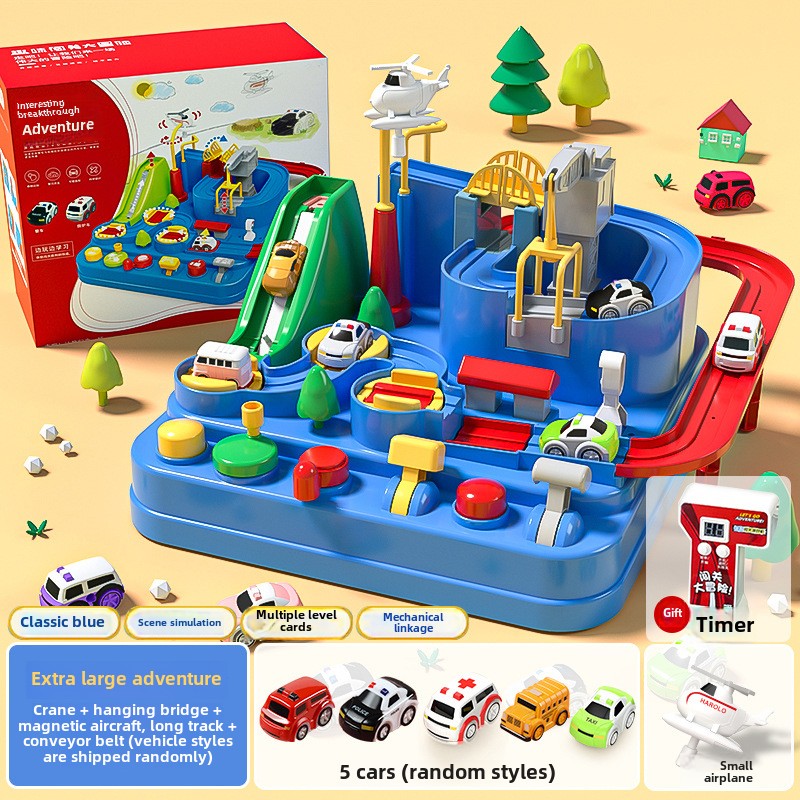 Educational Kids Rail Car Toy for 3-6 Years Old