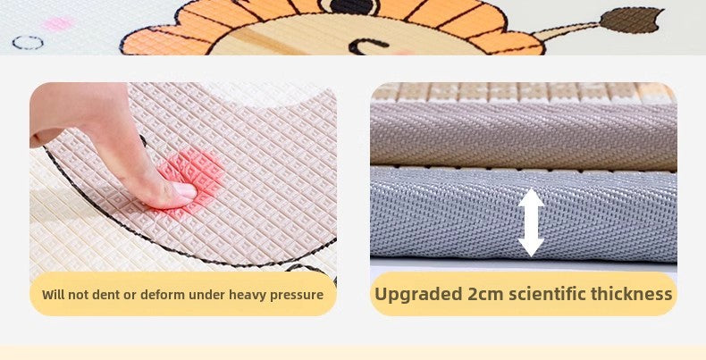 [Baby Protective Care] Extra Thick and Cool-Proof! Children's Foldable Crawling Mat, Odorless Ultra-Soft Foam Floor Mat, Protects Baby's Crawling Time