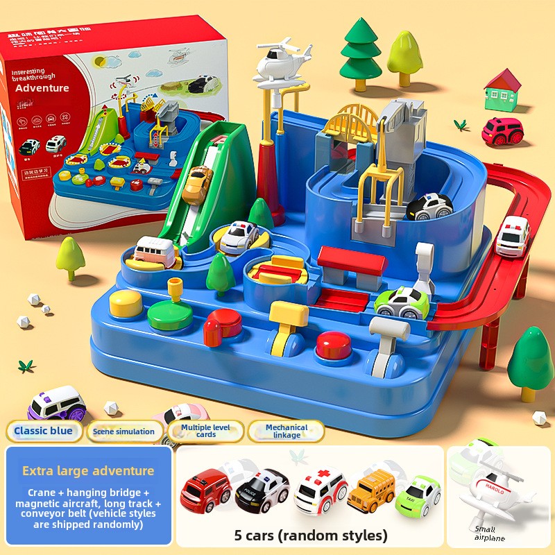 Educational Kids Rail Car Toy for 3-6 Years Old