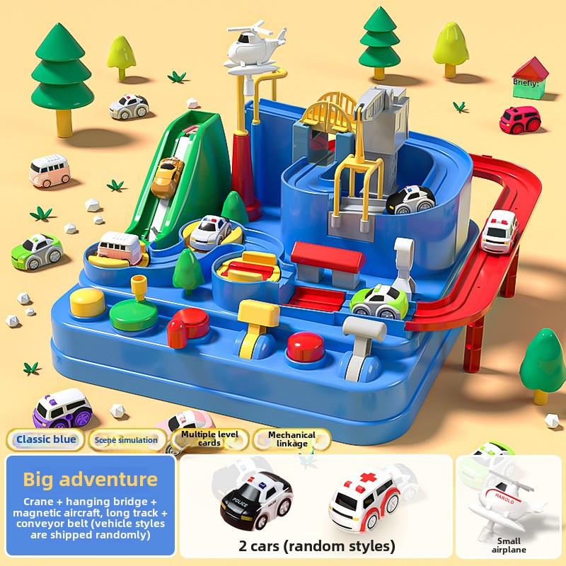 Educational Kids Rail Car Toy for 3-6 Years Old