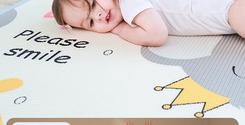 [Baby Protective Care] Extra Thick and Cool-Proof! Children's Foldable Crawling Mat, Odorless Ultra-Soft Foam Floor Mat, Protects Baby's Crawling Time