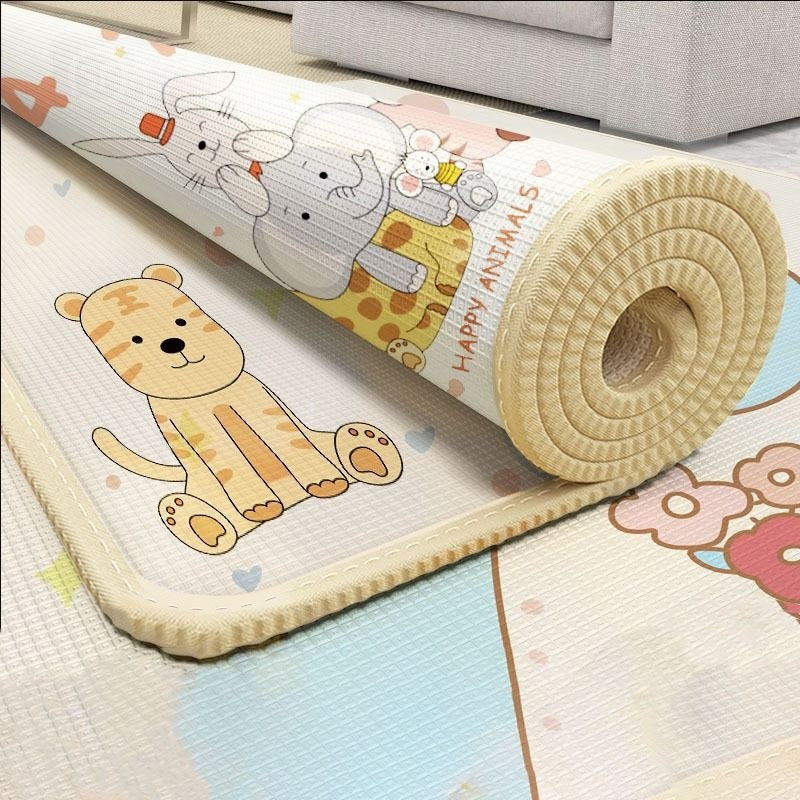 [Baby Protective Care] Extra Thick and Cool-Proof! Children's Foldable Crawling Mat, Odorless Ultra-Soft Foam Floor Mat, Protects Baby's Crawling Time