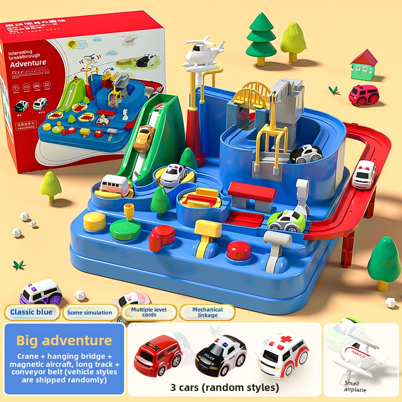 Educational Kids Rail Car Toy for 3-6 Years Old